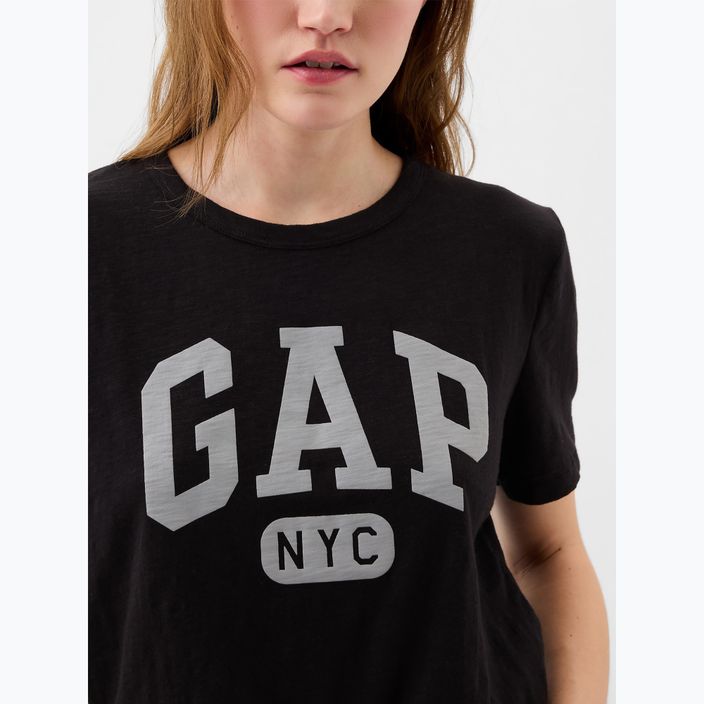 Women's GAP Logo Slub Tee black 4