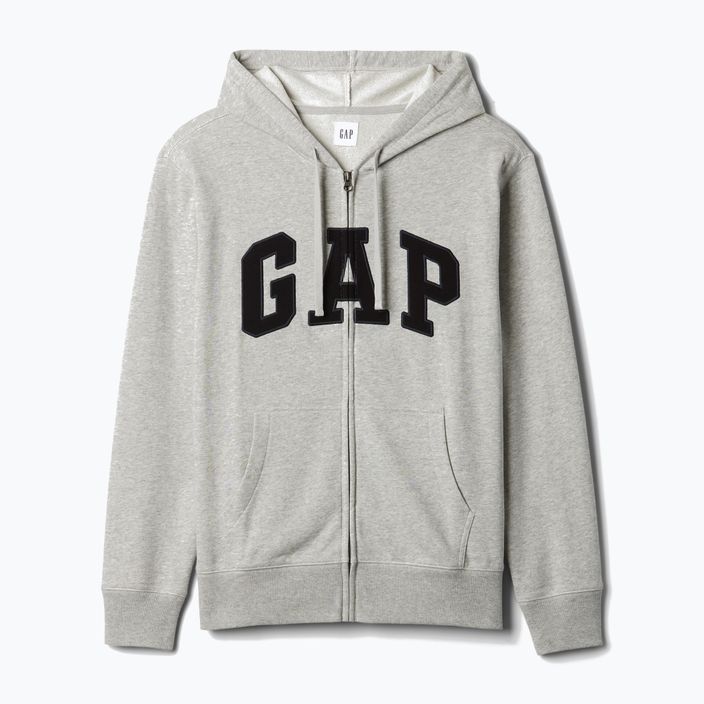 Men's GAP Heritage French Terry Fullzip Logo sweatshirt light heather grey 5