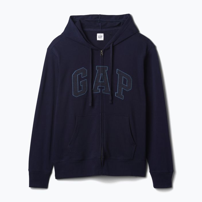 Men's GAP Heritage French Terry Fullzip Logo sweatshirt blue navy 5