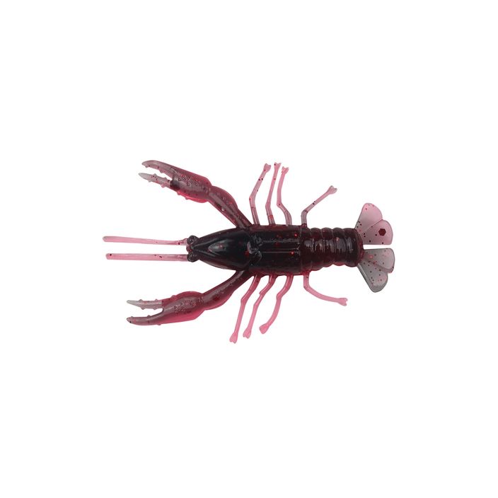 Relax Crawfish 1 Laminated rubber lure 8 pcs black-red glitter super red CRF1 2