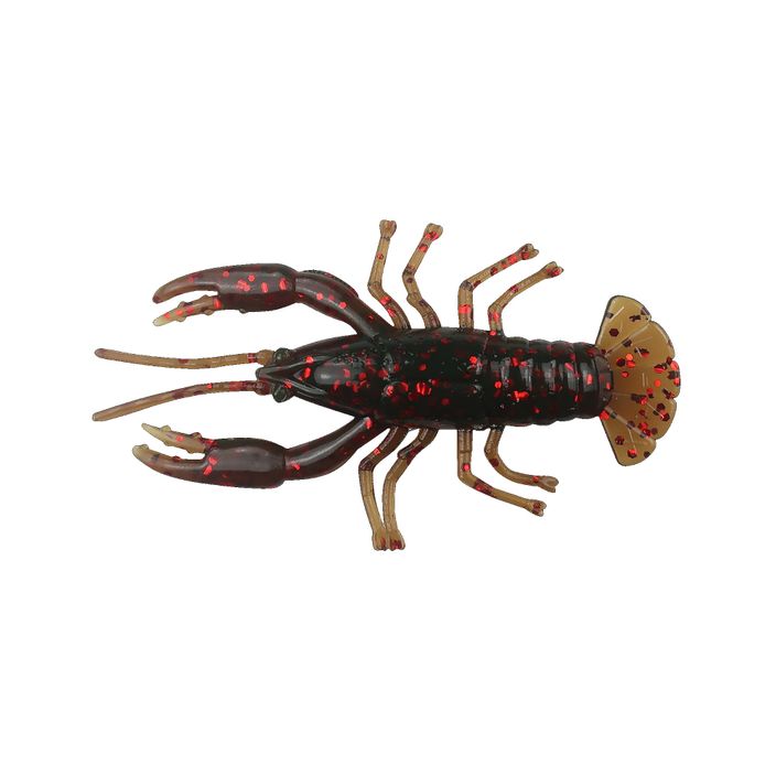 Rubber lure Relax Crawfish 2 Standard 4 pcs motor oil-red glitter CRF2-S 2