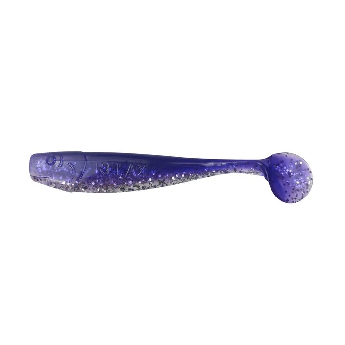 Relax Kingshad 4 Laminated rubber lure 4 grape clear-silver glitter KS4 2