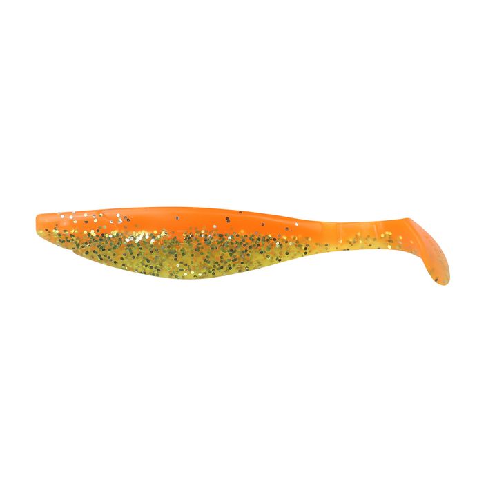 Relax Hoof 5 Laminated rubber lure 3 pcs orange chartreuse-silver glitter BLS5-L 2