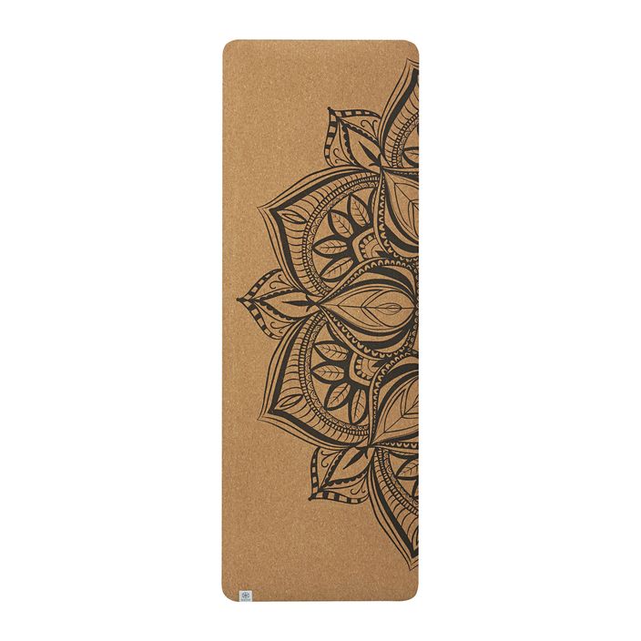 Gaiam yoga mat Printed Cork Mandala 5 mm brown 63495 5