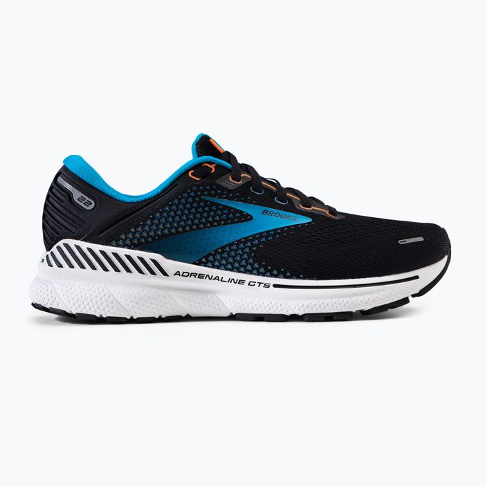 Brooks Adrenaline GTS 22 men's running shoes black-blue 1103661D034 2