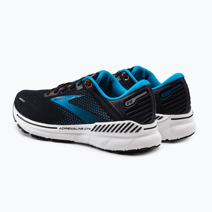 Brooks Adrenaline GTS 22 men's running shoes black-blue 1103661D034 3