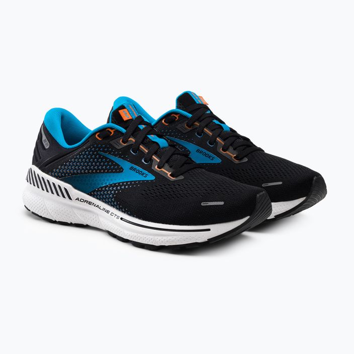 Brooks Adrenaline GTS 22 men's running shoes black-blue 1103661D034 5