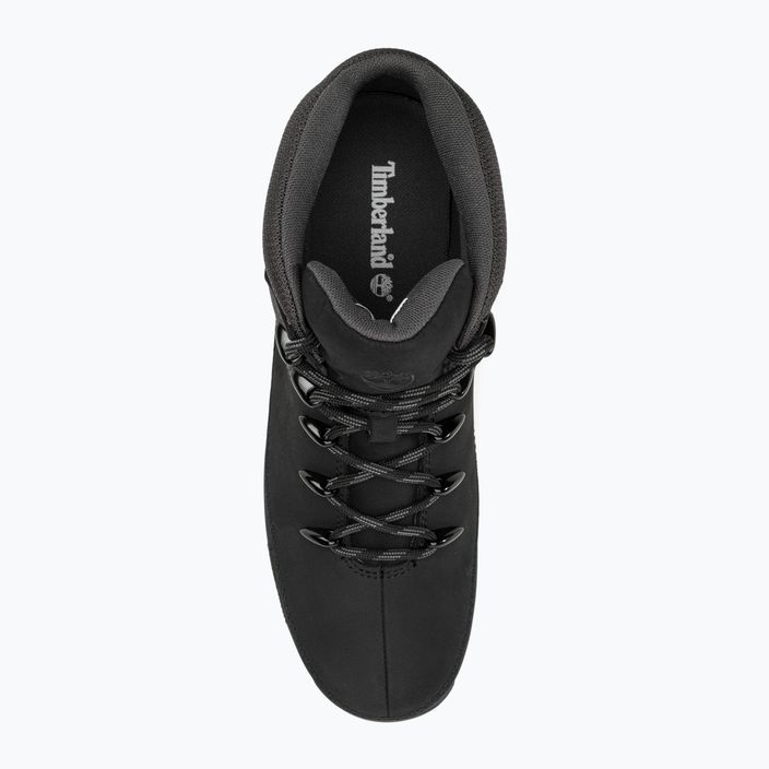 Timberland men's Euro Sprint Hiker black nubuck/dark grey shoes 6