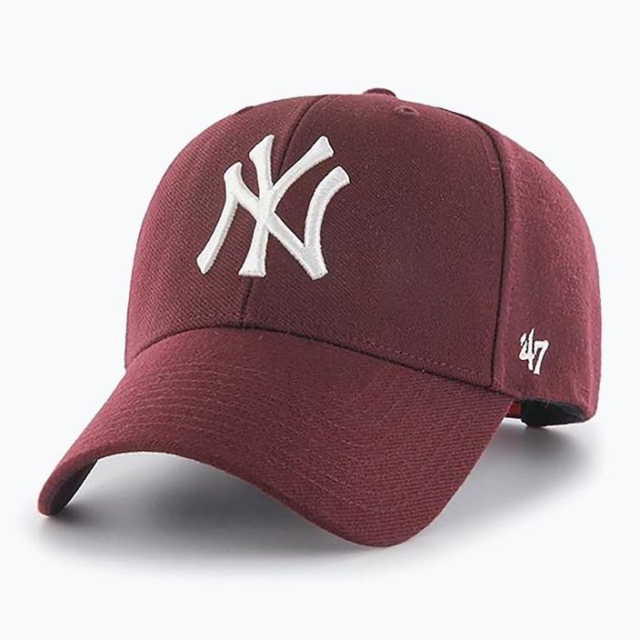 47 Brand MLB New York Yankees MVP SNAPBACK dark maroon baseball cap 5