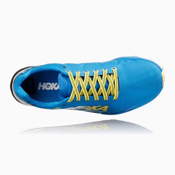 Men's running shoes HOKA Evo Jawz cyan/citrus 10