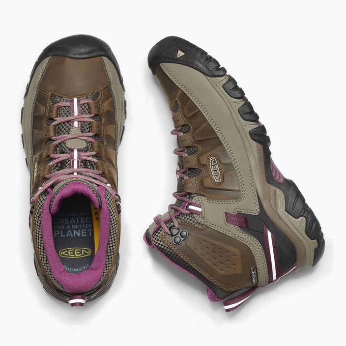 Women's trekking shoes KEEN Targhee III Mid grey 1023040 12