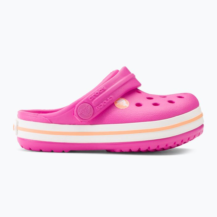 Crocs Kids Crocband Clog electric pink/cantaloupe flip-flops 3