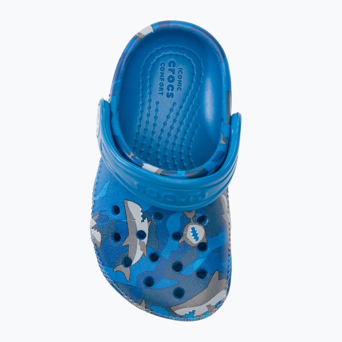 Crocs Classic Shark Clog prep blue children's flip-flops 7
