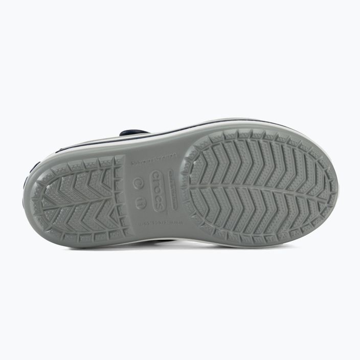 Crocs Crockband Kids Sandal light grey/navy 4