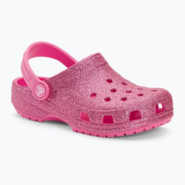 Crocs Classic Glitter Clog pink lemonade children's flip-flops 2