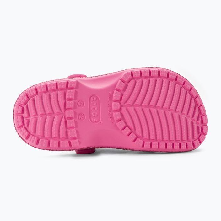 Crocs Classic Glitter Clog pink lemonade children's flip-flops 6