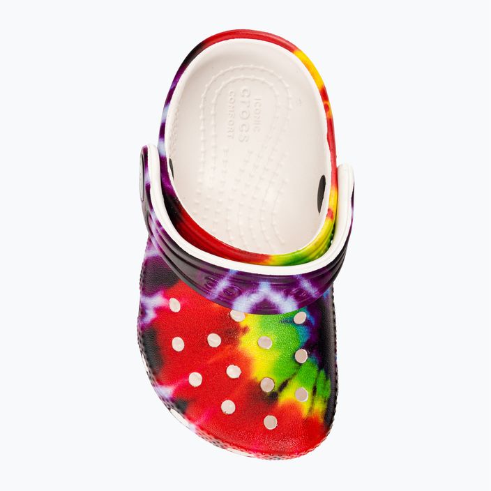 Crocs Classic Tie-Dye Graphic Clog T colourful children's flip-flops 206994-90H 7