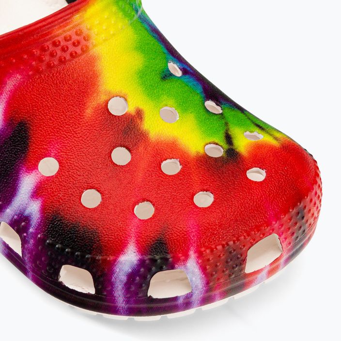 Crocs Classic Tie-Dye Graphic Clog T colourful children's flip-flops 206994-90H 8