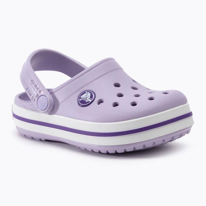 Children's Crocs Crocband Clog slides lavender/neon 2