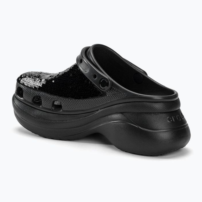 Crocs Classic Bae Sequin black/multi women's flip-flops 6