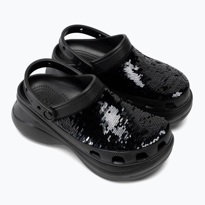 Crocs Classic Bae Sequin black/multi women's flip-flops 5