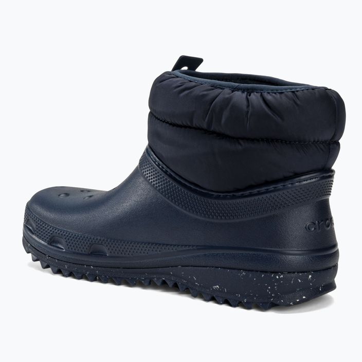 Women's Crocs Classic Neo Puff Shorty snow boots navy 3