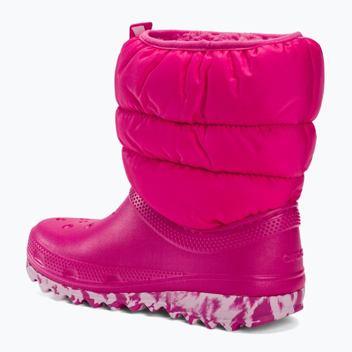 Crocs Classic Neo Puff candy pink junior snow boots 3