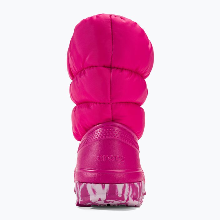 Crocs Classic Neo Puff candy pink junior snow boots 6