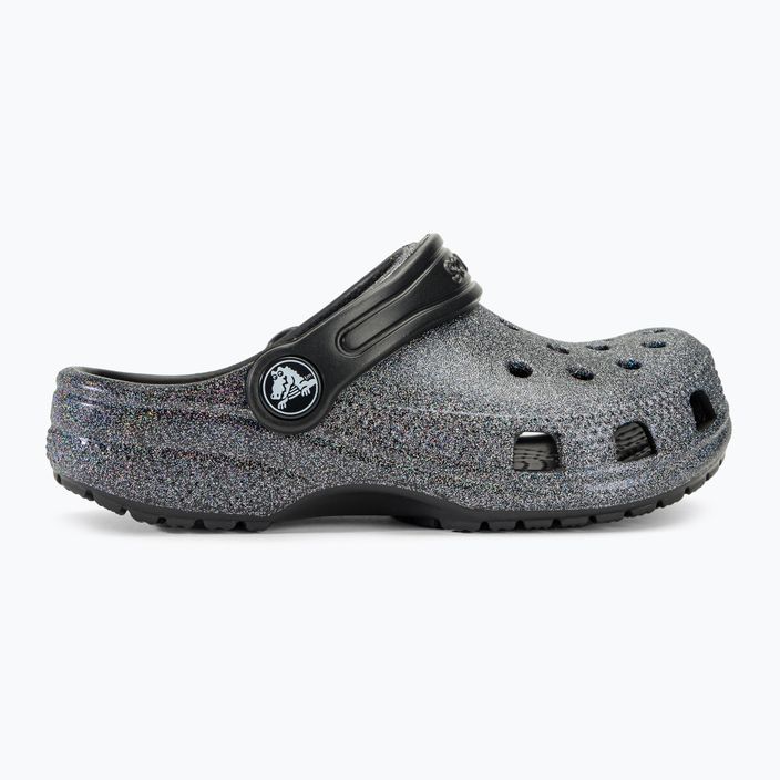 Crocs Classic Glitter Clog black children's flip-flops 3