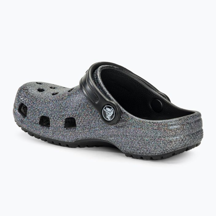 Crocs Classic Glitter Clog black children's flip-flops 4