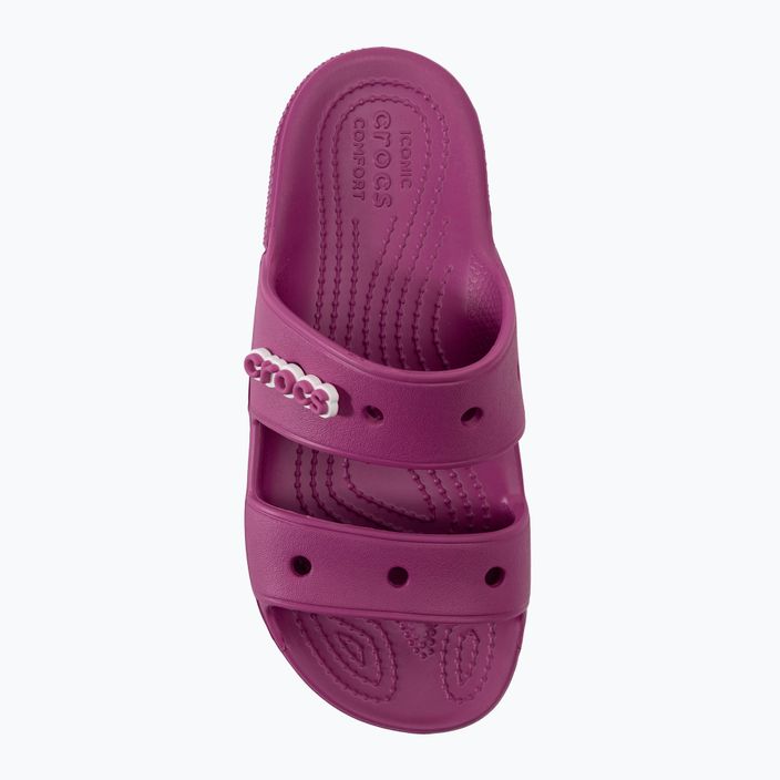 Women's Crocs Classic Sandal fuschia fun flip-flops 5