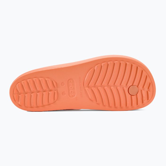 Women's Crocs Classic Platform papaya flip flops 4