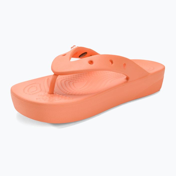 Women's Crocs Classic Platform papaya flip flops 7