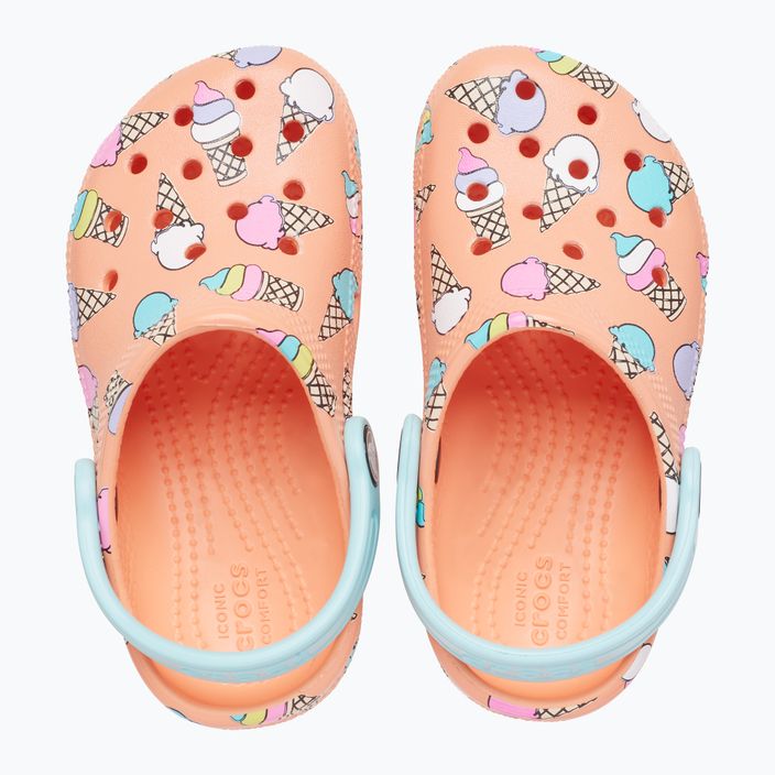 Children's Crocs Classic Pool Party Clog T orange 207846-83E flip flops 13