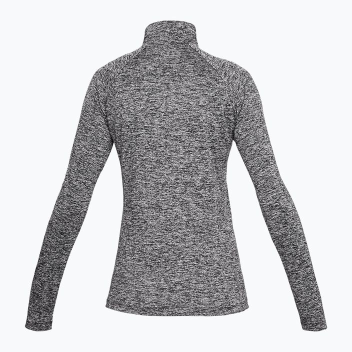 Under Armour Tech 1/2 Zip women's sweatshirt - Twist black/black/metallic silver 5