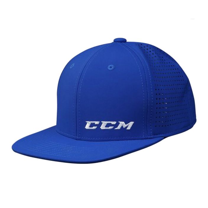 CCM Small Logo Flat Brim SR royal baseball cap 2