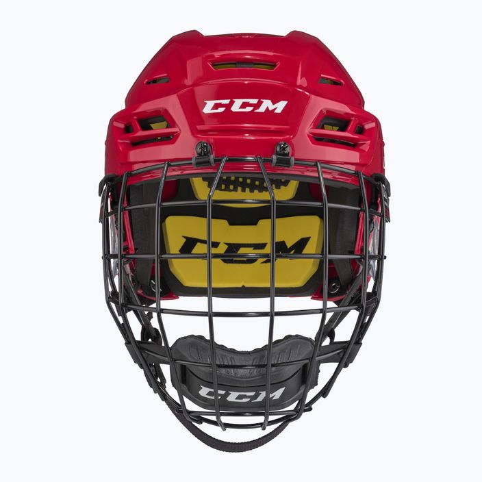 CCM Tacks 210 Combo hockey helmet red 2