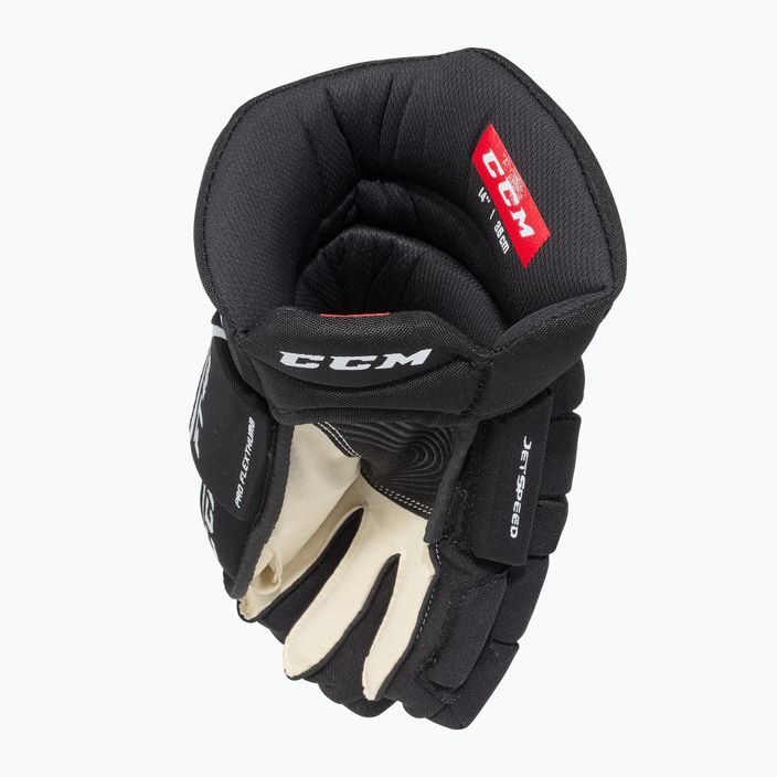 CCM hockey gloves FT485 SR black/white 4