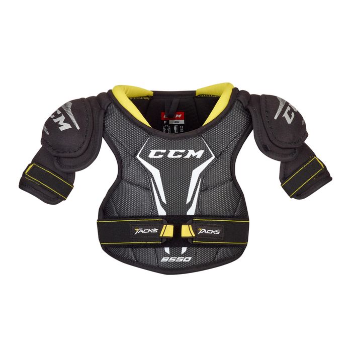 CCM Tacks 9550 JR black/green children's hockey shoulder pads 2