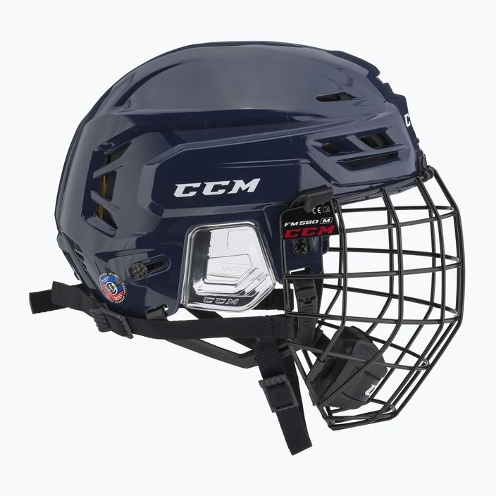 CCM Tacks 210 Combo hockey helmet navy 3
