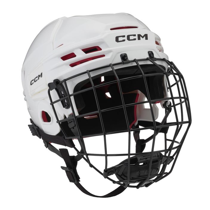CCM Tacks 70 Combo white hockey helmet