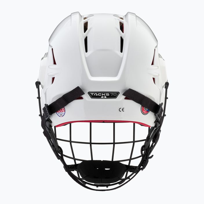 CCM Tacks 70 Combo white hockey helmet 4