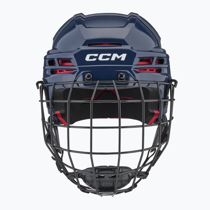 CCM Tacks 70 Combo hockey helmet navy 2