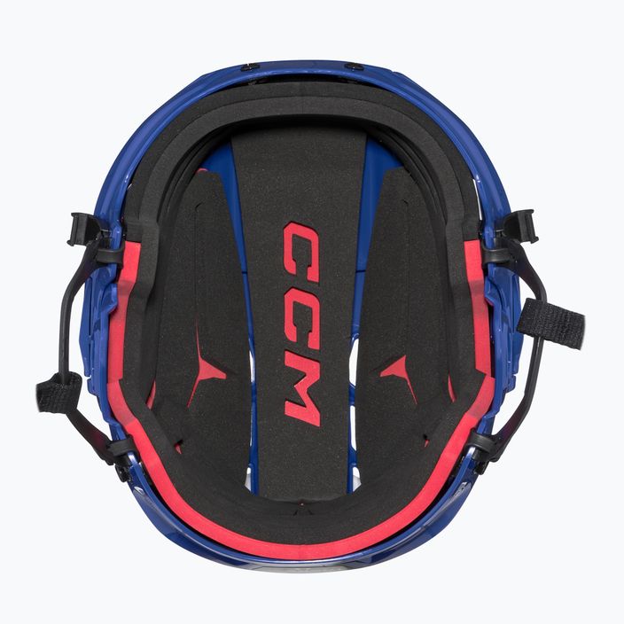 CCM Tacks 70 Combo hockey helmet royal 5