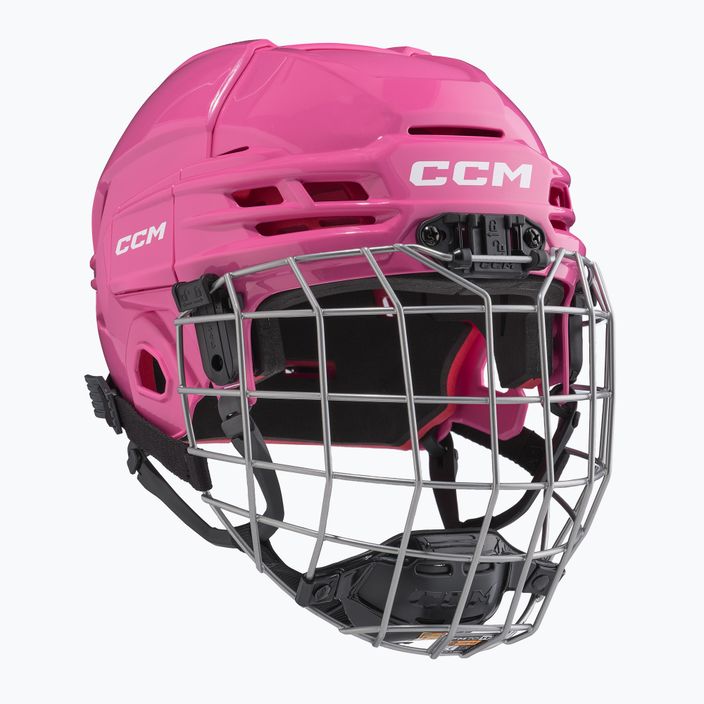 CCM Tacks 70 Combo pink children's hockey helmet