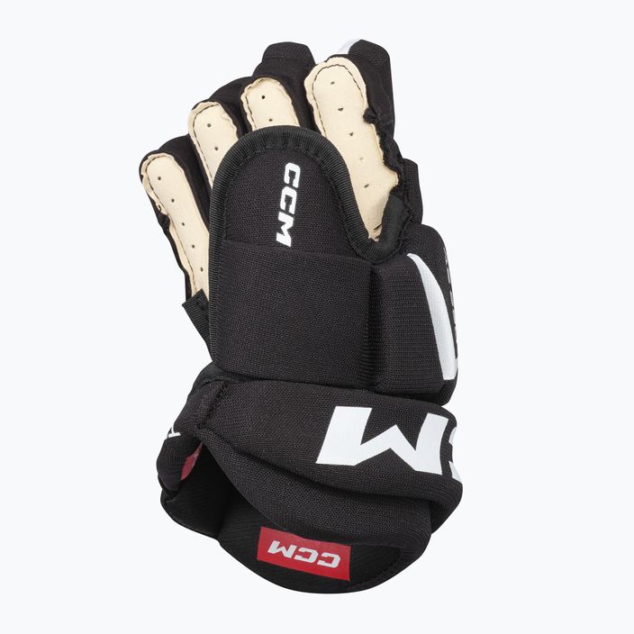 CCM Tacks AS-550 YTH black/white children's hockey gloves 3