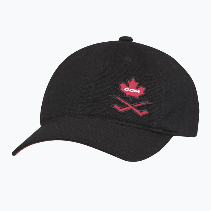 CCM Holiday Plaid Leaf black baseball cap