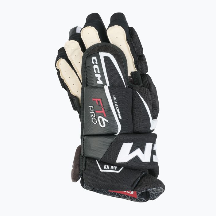 CCM JetSpeed hockey gloves FT6 Pro SR black/white 3