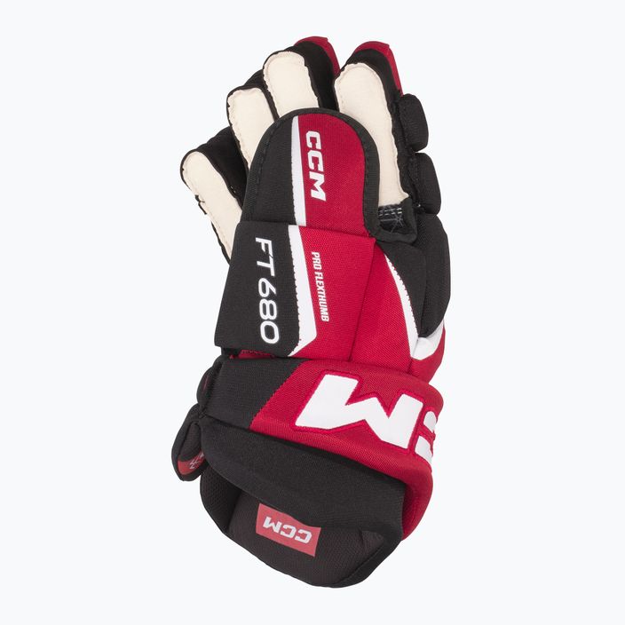 CCM JetSpeed hockey gloves FT680 SR black/red/white 3