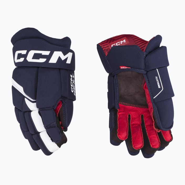 CCM Next SR hockey gloves navy/white 2